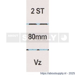 QlinQ koordhouder 80 mm verzinkt set 2 stuks - S40850202 - afbeelding 2