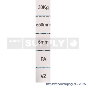 QlinQ hijskatrol enkel 1 oog verzinkt 50 mm - S40850333 - afbeelding 2