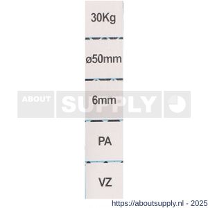 QlinQ hijskatrol enkel 2 ogen verzinkt 50 mm - S40850334 - afbeelding 2