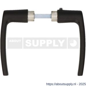 QlinQ deurkruk blokmodel 110 mm aluminium zwart blister - S40850722 - afbeelding 1