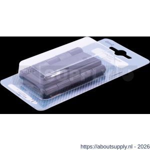 QlinQ scharnier 64x64 mm verzinkt zwart set 2 stuks blister - S40850478 - afbeelding 3