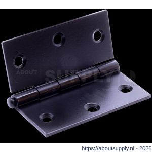 QlinQ scharnier 76x76 mm verzinkt zwart blister - S40850479 - afbeelding 1
