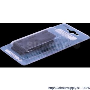 QlinQ scharnier 60x46 mm verzinkt zwart set 2 stuks blister - S40850481 - afbeelding 3