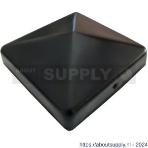 Herag paalornament pyramide 91x91 mm zwart - S40882513 - afbeelding 1