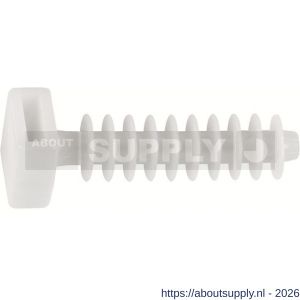Index TACOBRI BL pl voor ondersteuning kabelbinder wit diameter 8 mm nylon blister - S40901215 - afbeelding 2