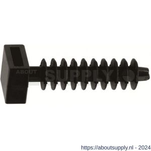 Index TACOBRI N plug voor ondersteuning kabelbinder zwart diameter 6 mm nylon - S40901219 - afbeelding 2