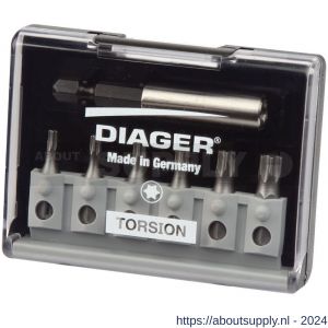 Diager Torsion bitset geleverd in koffer 7-delig TX - S40877142 - afbeelding 1