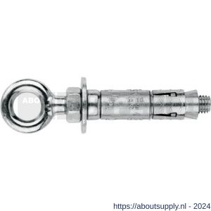 Index ZA-AF keilhuls met gesmede oogbout M10x56 mm diameter 16 mm verzinkt - S40900541 - afbeelding 1
