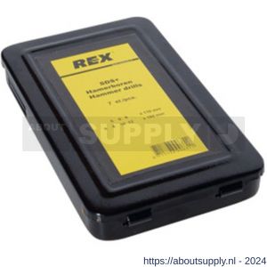 REX set T-REX hamerboor SDS Plus metalen kassette 7 delig - S40840051 - afbeelding 2