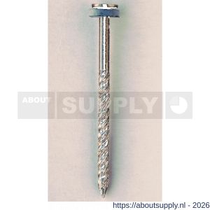 HJZ golfplaatnagel 4.0x65 mm platte kop verzinkt met ring 11 mm - S40870312 - afbeelding 1