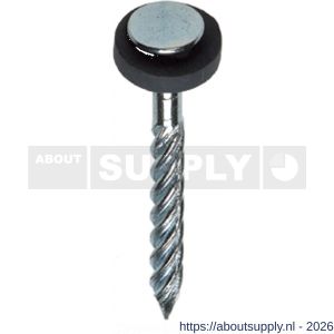 HJZ golfplaatnagel 4.0x65 mm platte kop verzinkt neopreen ring 11 mm - S40870013 - afbeelding 1