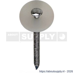HJZ golfplaatnagel 4.5x35 mm bolle kop aluminium neopreen ring 11 mm - S40870007 - afbeelding 1