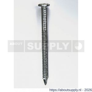 HJZ ringnagel 5.3x75 mm platte kop aluminium - S40870214 - afbeelding 1