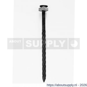 HJZ golfplaatnagel 4.0x80 mm platte kop gefosfateerd neopreen ring 11 mm - S40870017 - afbeelding 1