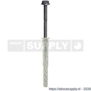 Klimas KPR-FAST-K kozijnplug nylon 10x 80 mm zeskant sleutelwijdte SW 13-Torx TX 40 SQ ETA - S40897066 - afbeelding 1