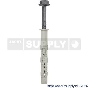Klimas KPR-FAST-K kozijnplug nylon 12x200 mm zeskant sleutelwijdte SW 13-Torx TX 40 verzinkt ETA - S40897115 - afbeelding 1