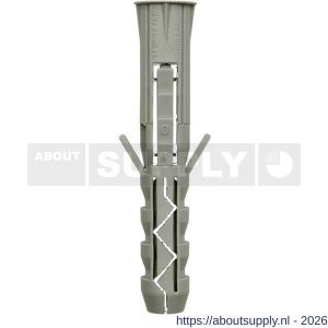 Klimas KPX universeel plug 6x30 mm polypropyleen - S40897186 - afbeelding 1