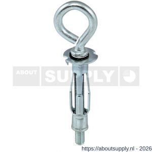 Klimas MHO hollewandanker M4x32 mm oog verzinkt - S40897041 - afbeelding 1