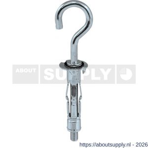 Klimas MHS hollewandanker M4x32 mm haak verzinkt - S40897040 - afbeelding 1