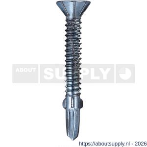 Steelies Ultimate vleugelteksschroef 6,3x35 mm verzonken kop Torx T 30 verzinkt - S40861473 - afbeelding 1