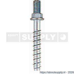 Steelies Ultimate betonschroefanker draadeind/moer 6x55 mm diameter 6 mm verzinkt - S40864314 - afbeelding 1