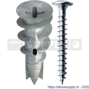 Tox Spiral Plus gipskartonplug 37-2 mm met schroef - S40896272 - afbeelding 1