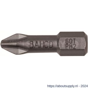 Bahco 60T/PH bit 1/4 inch 25 mm Phillips PH 1 torsie 10 delig - Y33001058 - afbeelding 1