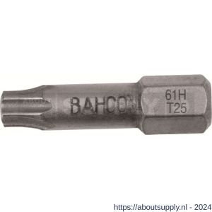 Bahco 61H/T bit 1/4 inch 25 mm Torx T 20 gehard 5 delig - Y33001346 - afbeelding 1