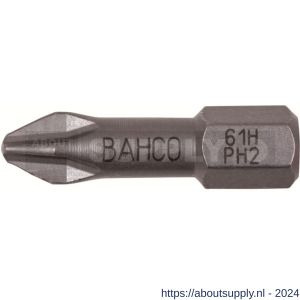 Bahco 61H/PH bit 1/4 inch gehard 25 mm Phillips PH 2 5 delig - Y33001071 - afbeelding 1