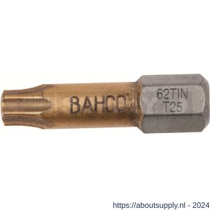Bahco 62TIN/T bit 1/4 inch 25 mm Torx T 40 tin 10 delig - Y33001361 - afbeelding 1