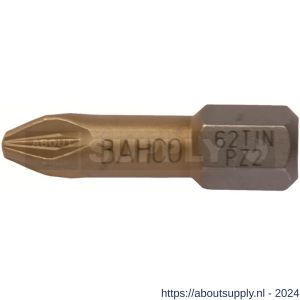 Bahco 62TIN/PZ bit 1/4 inch 25 mm Pozidriv PZ 1 tin 10 delig - Y33001179 - afbeelding 1
