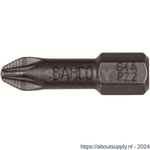 Bahco 64A/PZ bit 1/4 inch 25 mm Pozidriv PZ 3 ACR 10 delig - Y33001196 - afbeelding 1