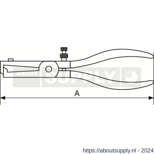 Bahco NSB407 vonkvrije draadstriptang CU-BE koper beryllium 160 mm - Y33009454 - afbeelding 2