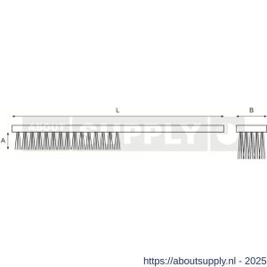 Bahco NS804 vonkvrije borstel AL-BR aluminium brons - Y33008838 - afbeelding 3