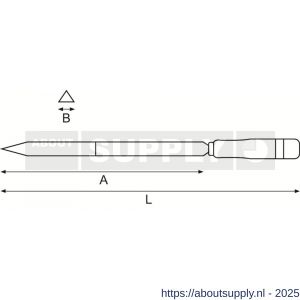 Bahco NSB708 vonkvrije schraper CU-BE koper beryllium driehoek 360 mm - Y33009355 - afbeelding 2