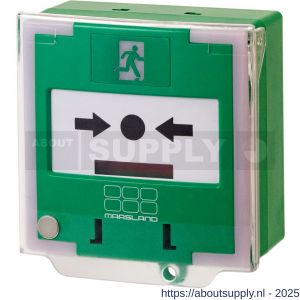 Maasland 330PGL alarmdrukknop PRO groen LED 3-polig inclusief - S11301329 - afbeelding 1