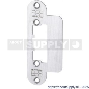 Maasland 51LP korte lipsluitplaat RVS 1,5 mm afgerond inclusief doosje - S11301612 - afbeelding 1