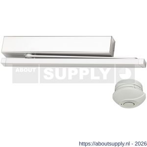 Maasland 9144K vrijloopdeurdranger met glijarm voor kopmontage met terugligging 40-96 mm sterkte 3-5 zilver met - S11301827 - afbeelding 1