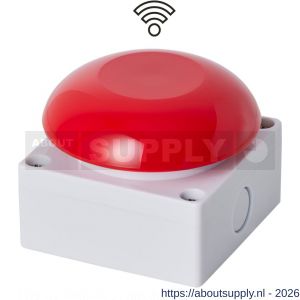 Maasland DK81R drukknop Paddenstoel rood met - S11301796 - afbeelding 1