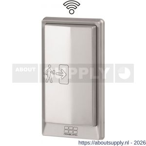 Maasland ELS21T elleboogschakelaar zilver met RVS aanraakplaat en - S11301791 - afbeelding 1