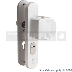 Maasland F72AGK deurbeslag greep-kruk aluminium PC 72 mm - S11301858 - afbeelding 1