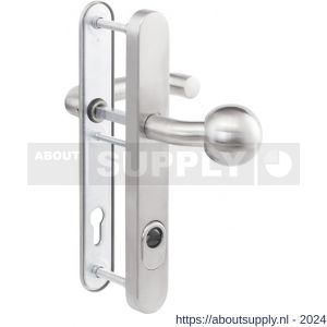 Maasland E-D116-AGK aluminium veiligheids deurbeslag knop-kruk klasse 3 U vorm niet - S11300704 - afbeelding 1