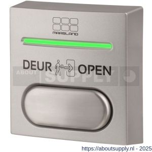 Maasland DK50 deurautomaat drukknop opbouw zilver met LED - S11301214 - afbeelding 1