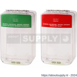Maasland PS2000 beschermkap voor handmelders rood-groen met LED en - S11301005 - afbeelding 1