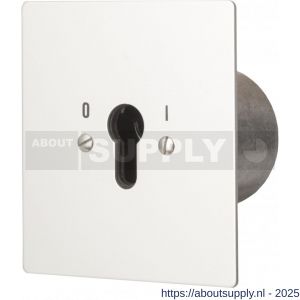Maasland UPR1-1R sleutelschakelaar inbouw rond continu 1 - S11301065 - afbeelding 1