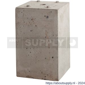 Maasland ZP betonpoer voor zuil Z-RVS 400x253x253 - S11300702 - afbeelding 1