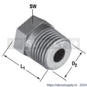 Norma slangverbinder koppeling Normaplast BST R 3/8 inch - S11551795 - afbeelding 1