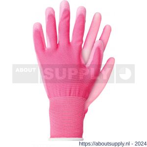 Talen Tools werkhandschoen licht polyester roze maat L - Y20500109 - afbeelding 1