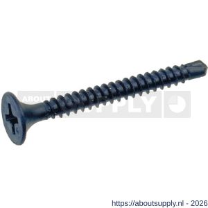 QZ 848 zelfborende schroef trompetkop 3.5x25 mm Phillips PH 2 staal gehard gefosfateerd zwart - S50000261 - afbeelding 1