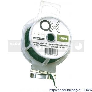 QX Magic 885 draad geplastificeerd groen met snijmes 30 m ijzer verzinkt - S50001806 - afbeelding 1